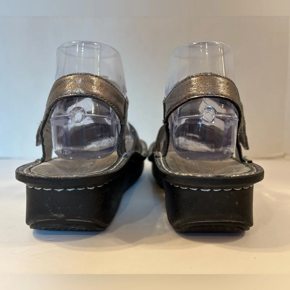Alegria Kleo silver gladiator-style sandal size 38/7.5
